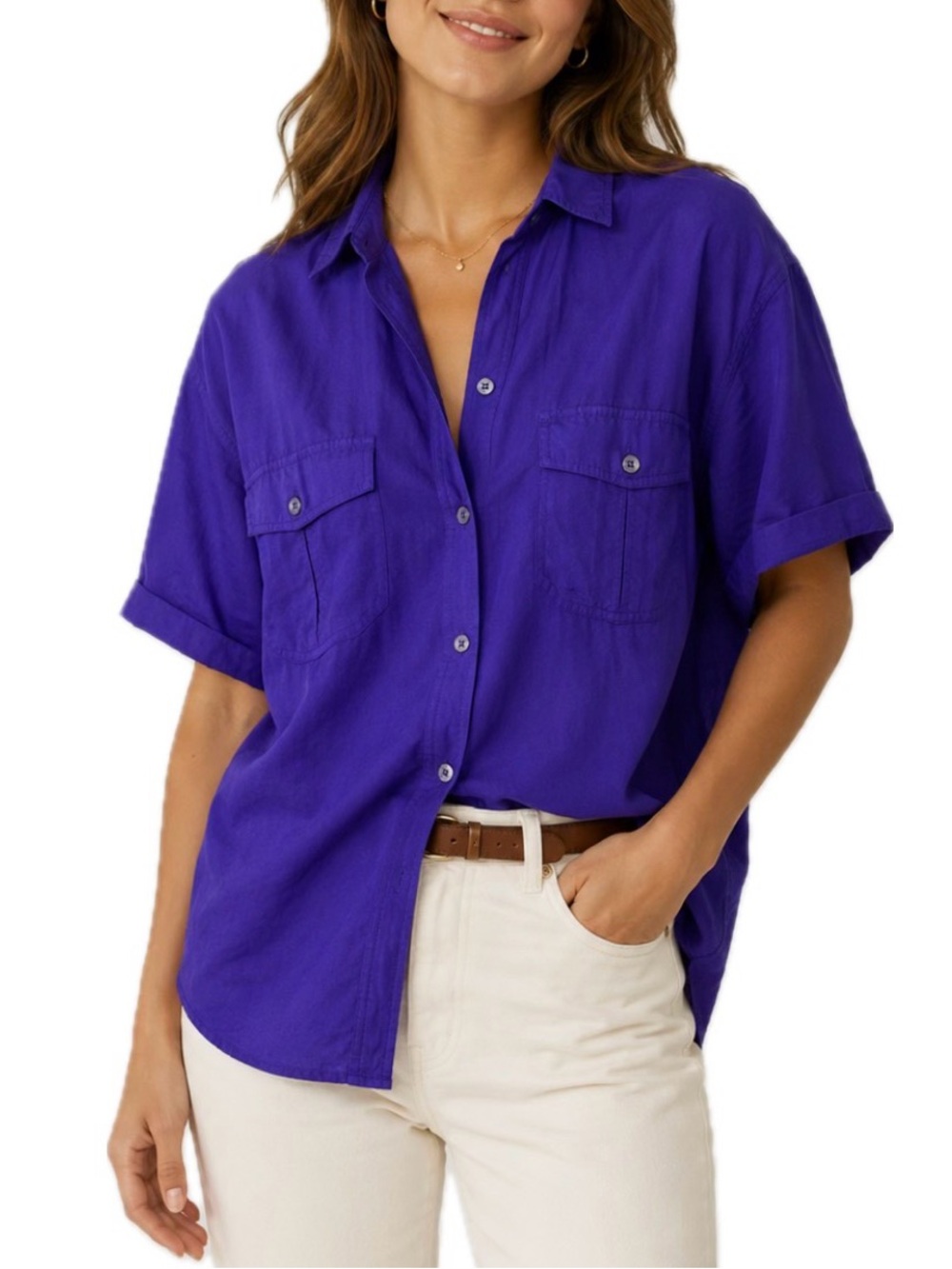 VTG Art de Chine, Silk Blouse. Size S.